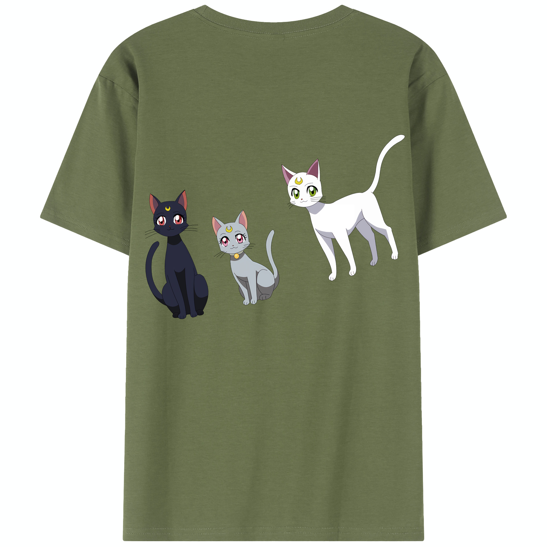 （画像用） 美少女戦士セーラームーン Sailor Moon 綿100％半袖Tシャツ（背面プリント）